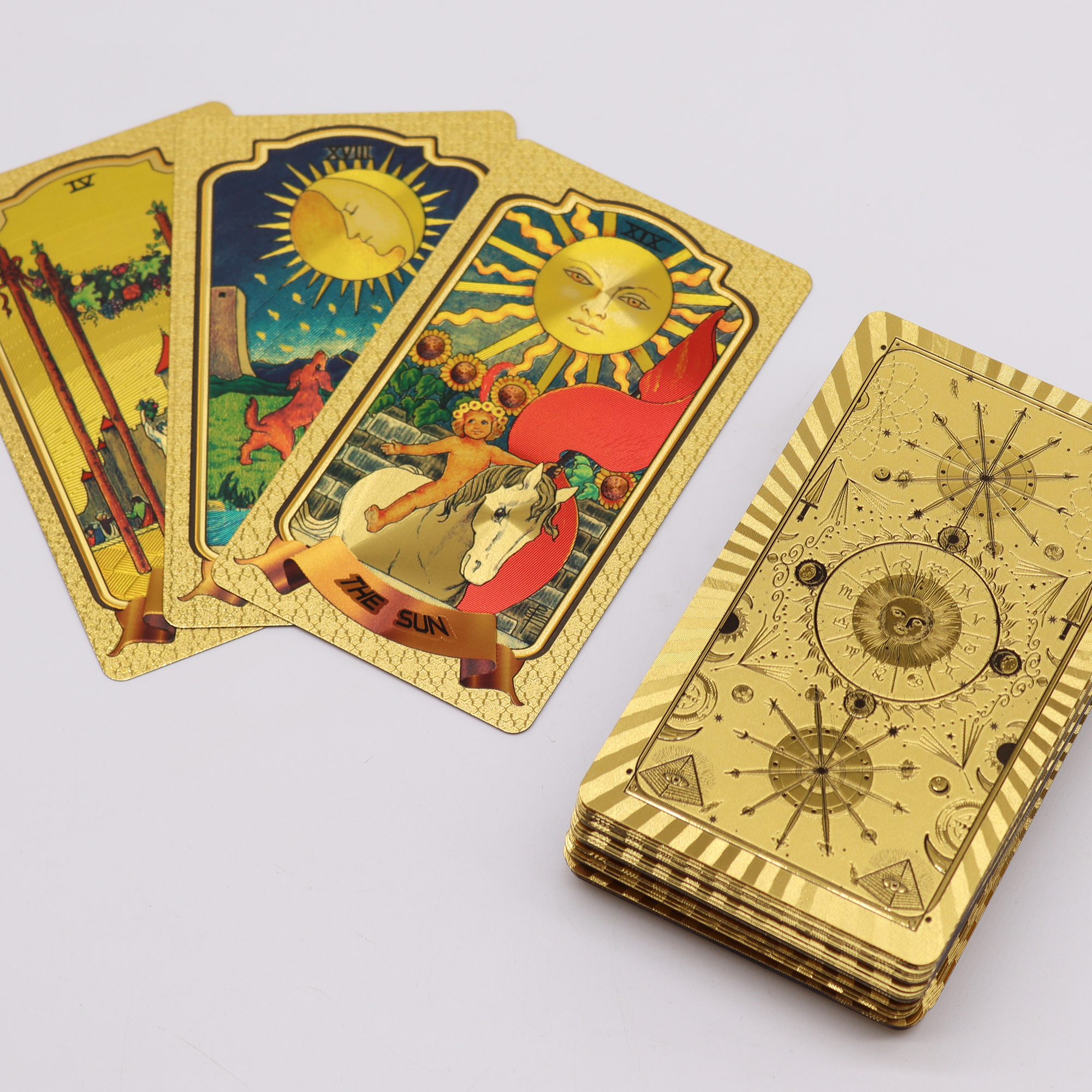Cărți de tarot aurii - imagine 2