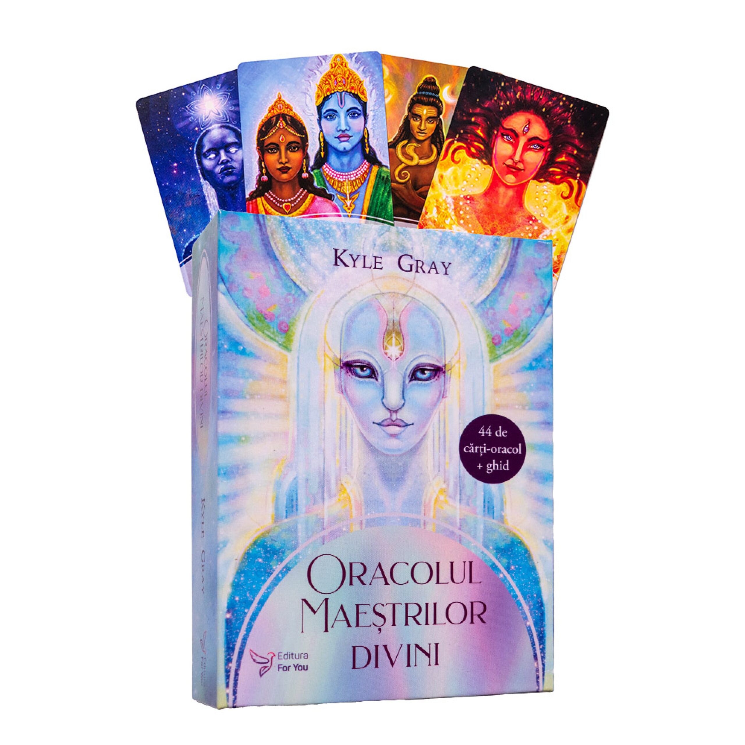 Oracolul Maeștrilor divini. Set carte + cartoline - Kyle Gray - imagine 2