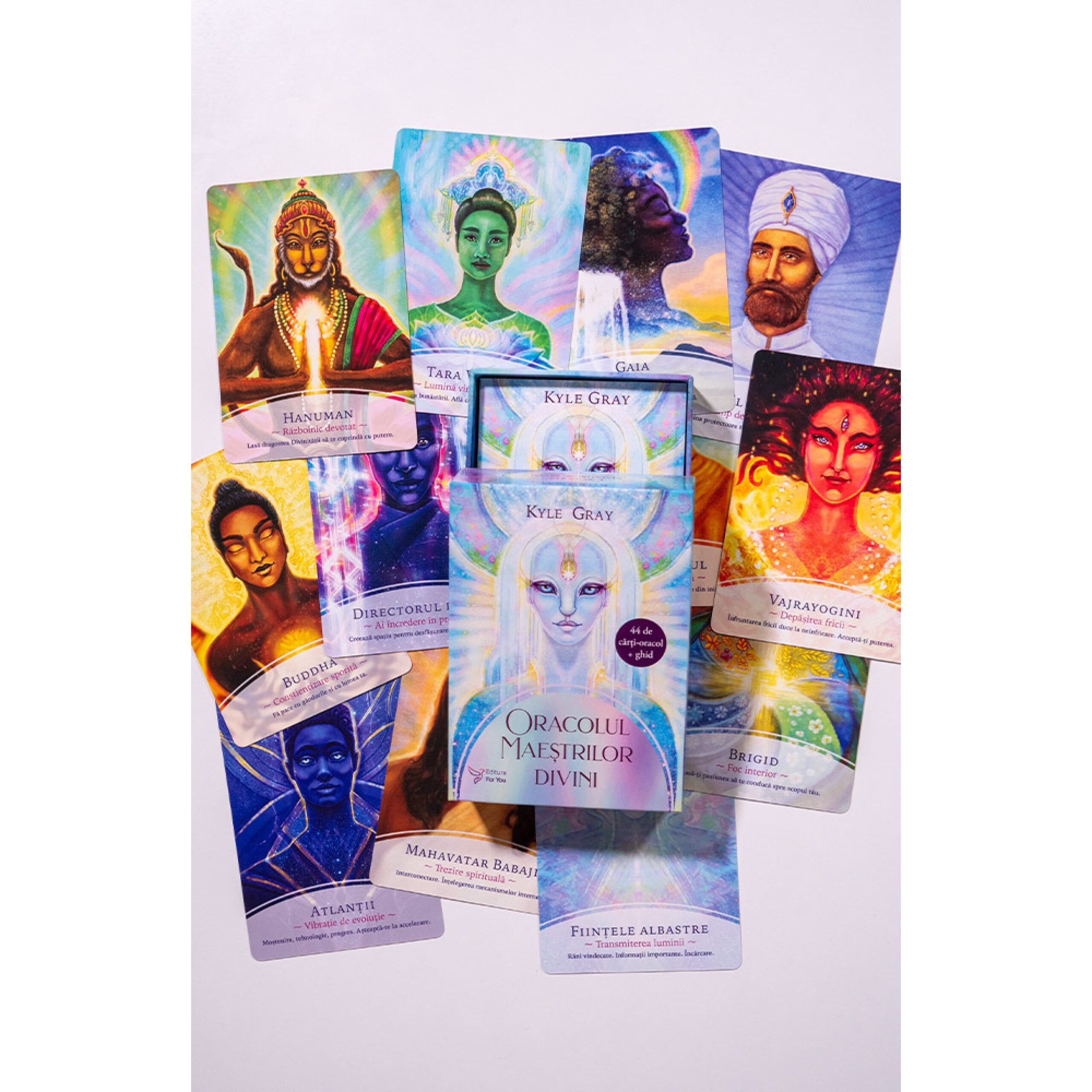 Oracolul Maeștrilor divini. Set carte + cartoline - Kyle Gray - imagine 3